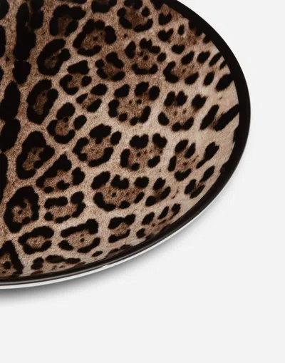 Dolce & Gabbana Set 2 Porcelain Dinner Plates Multicolor Unisex Onesize In Multicolor