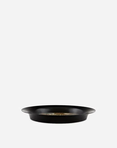 Dolce & Gabbana Metal Tray In Multicolor