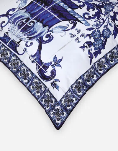 Dolce & Gabbana Duchesse Cotton Cushion Large Multicolor Unisex Onesize In Multicolor