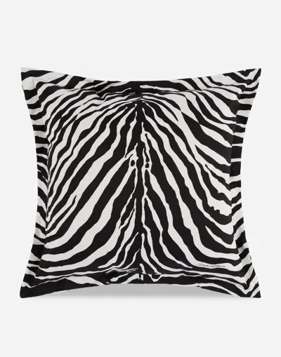 Dolce & Gabbana Duchesse Cotton Cushion Large Multicolor Unisex Onesize In Multicolor