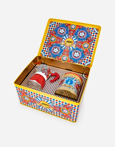 Dolce & Gabbana Box Moka Medium + Caffé Perfetto Bialetti Dolce&gabbana In Multicolor