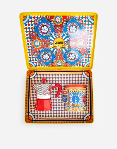 Dolce & Gabbana Box Moka Medium + Caffé Perfetto Bialetti Dolce&gabbana In Multicolor