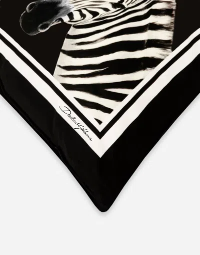 Dolce & Gabbana Velvet Cushion Large In Multicolor