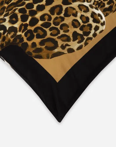 Dolce & Gabbana Canvas Cushion Large Multicolor Unisex Onesize In Multicolor