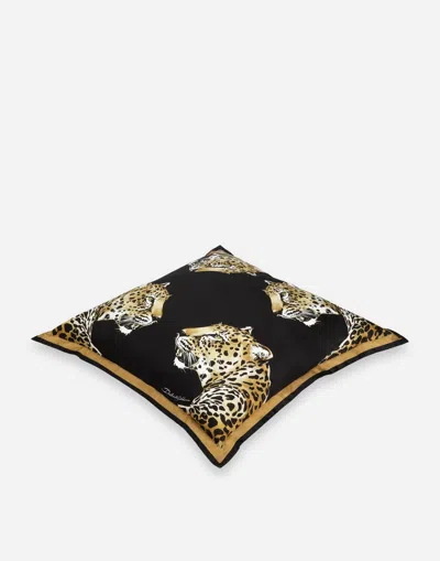 Dolce & Gabbana Duchesse Cotton Cushion Large In Multicolor