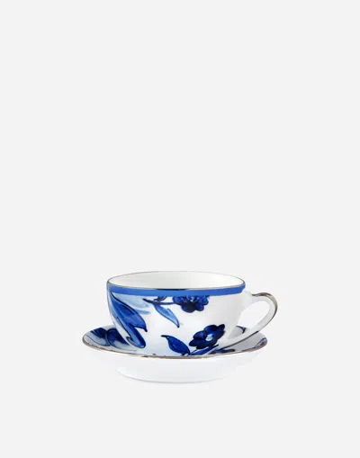 Dolce & Gabbana Porcelain Tea Set In Multicolor