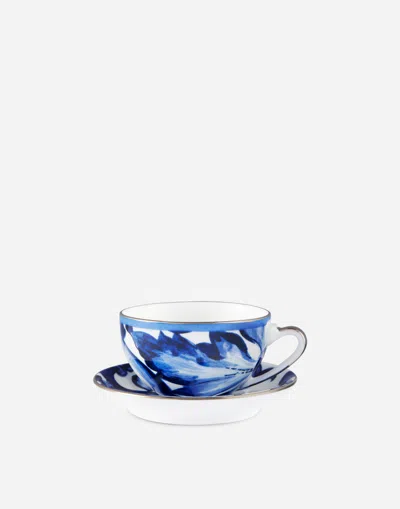 Dolce & Gabbana Porcelain Tea Set In Multicolor