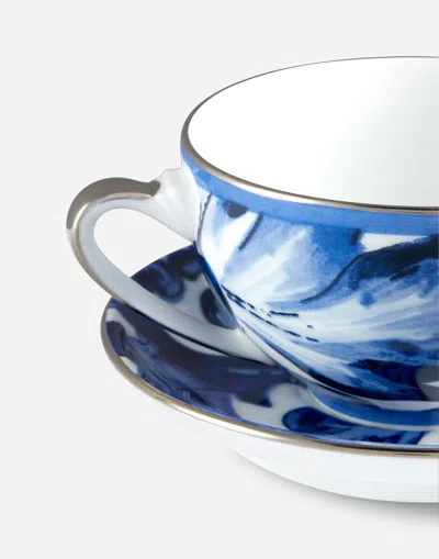 Dolce & Gabbana Porcelain Tea Set In Multicolor
