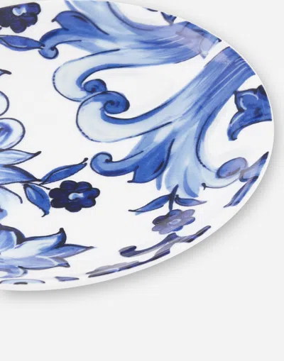 Dolce & Gabbana Set 2 Porcelain Dessert Plates Multicolor Unisex Onesize In Multicolor