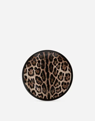 Dolce & Gabbana Set 2 Porcelain Dessert Plates Multicolor Unisex Onesize In Multicolor