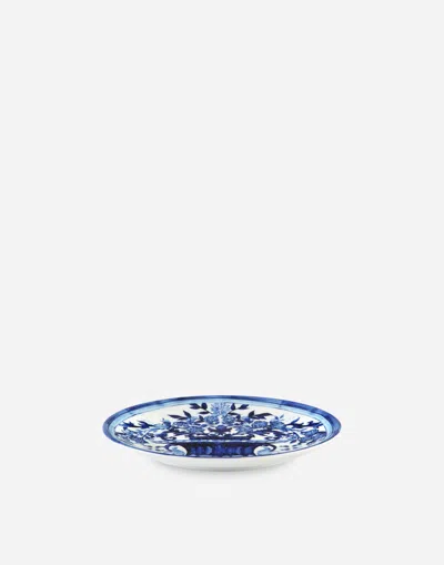 Dolce & Gabbana Set 2 Porcelain Dessert Plates In Multicolor
