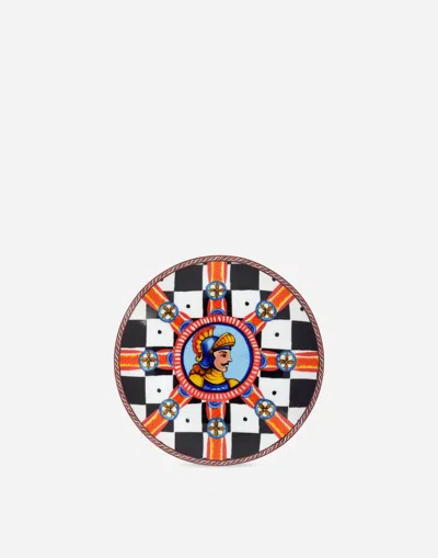 Dolce & Gabbana Porcelain Tea Set In Multicolor
