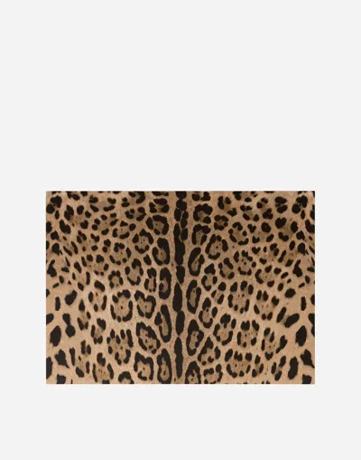 Dolce & Gabbana Leopard-motif Paper Placemats (set Of 36) In Multicolor
