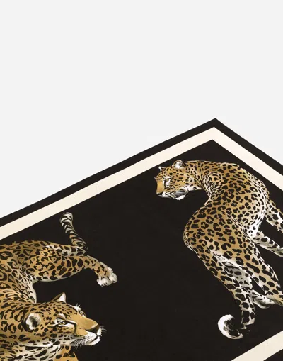 Dolce & Gabbana Leopard-motif Paper Placemats (set Of 36) In Multicolor