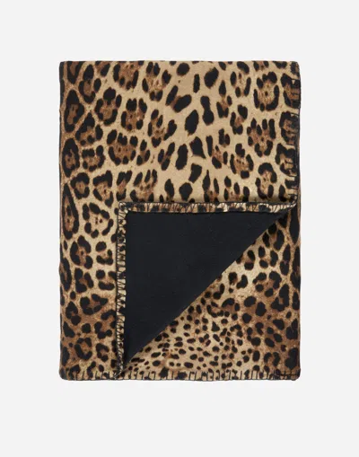 Dolce & Gabbana Wool And Silk Blanket In Multicolor
