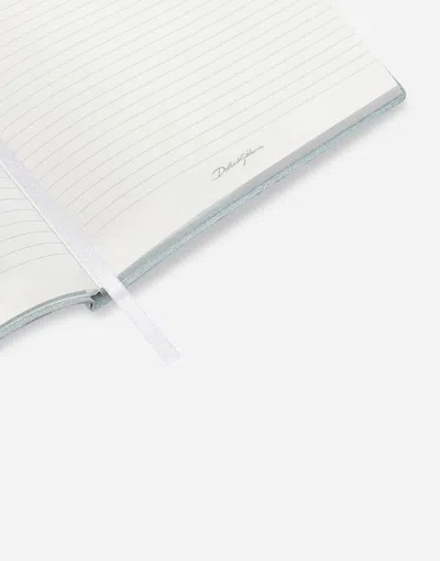 Dolce & Gabbana Medium Ruled Notebook Leather Cover Multicolor Unisex Onesize In Multicolor