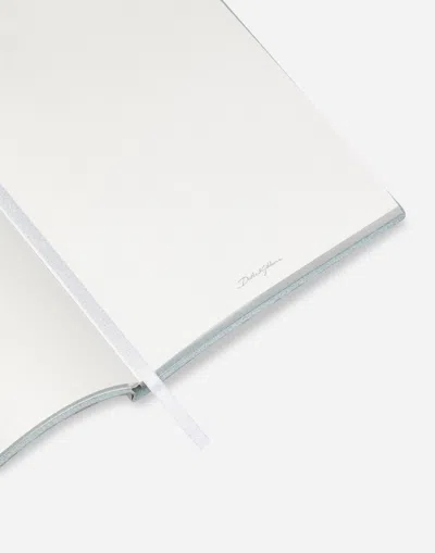 Dolce & Gabbana Medium Ruled Notebook Leather Cover Multicolor Unisex Onesize In Multicolor