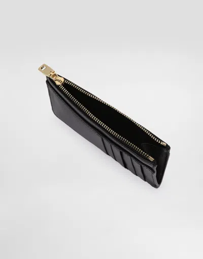 Dolce & Gabbana Dolce  Gabbana Logo-plaque Card Holder In Black