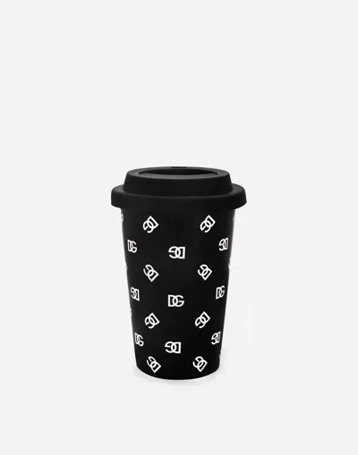 Dolce & Gabbana Ceramic Office Mug In Multicolor