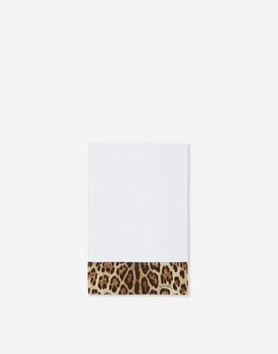 Dolce & Gabbana Set Of Five Terry Cotton Towels In Multicolor