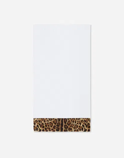 Dolce & Gabbana Set Of Five Terry Cotton Towels In Multicolor