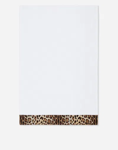 Dolce & Gabbana Set Of Five Terry Cotton Towels In Multicolor
