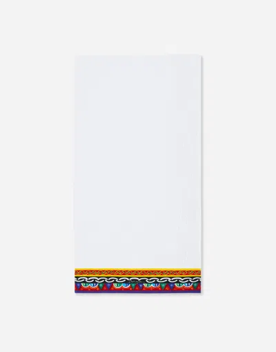 Dolce & Gabbana Terry Cotton Towels (set Of Five) In Multicolor