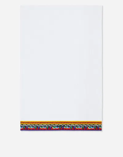 Dolce & Gabbana Terry Cotton Towels (set Of Five) In Multicolor