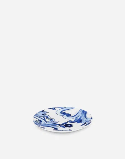 Dolce & Gabbana Set 2 Porcelain Bread Plates Multicolor Unisex Onesize In Multicolor