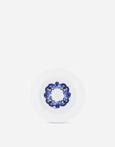 Dolce & Gabbana Set 2 Porcelain Bread Plates Multicolor Unisex Onesize In Multicolor