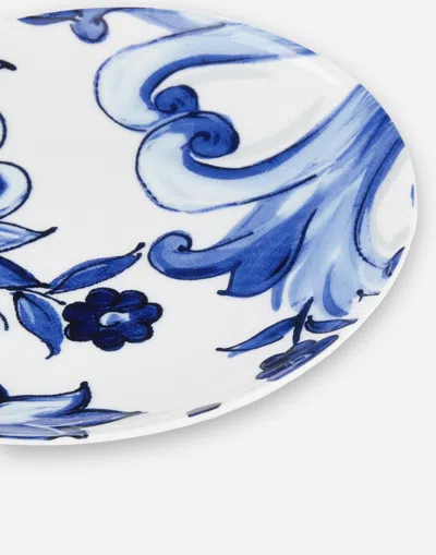 Dolce & Gabbana Set 2 Porcelain Bread Plates Multicolor Unisex Onesize In Multicolor