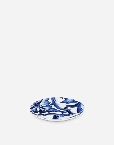 Dolce & Gabbana Set 2 Porcelain Bread Plates Multicolor Unisex Onesize In Multicolor