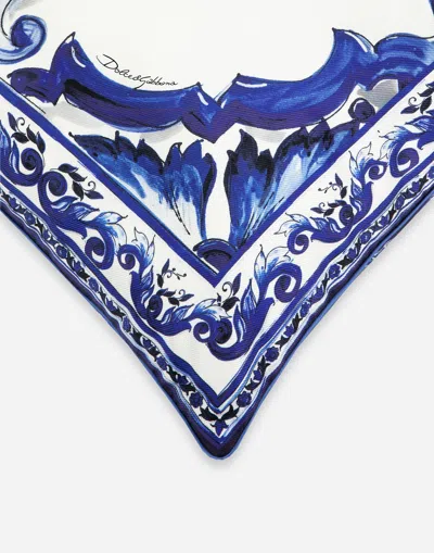 Dolce & Gabbana Silk Twill Cushion Medium In Multicolor