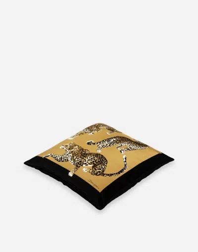 Dolce & Gabbana Velvet Cushion Medium In Multicolor
