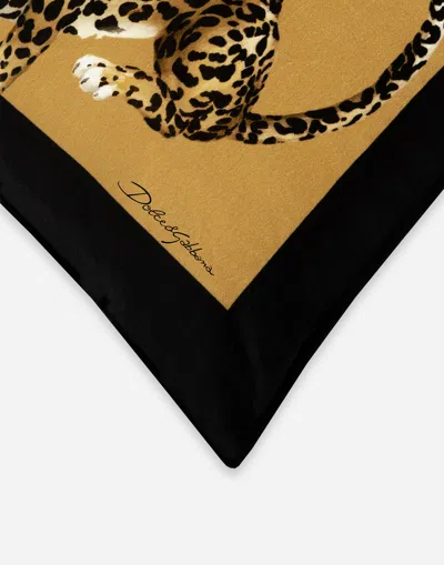 Dolce & Gabbana Velvet Cushion Medium In Multicolor