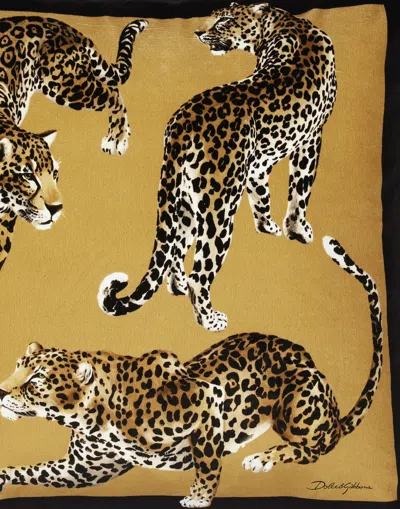 Dolce & Gabbana Velvet Cushion Medium In Multicolor