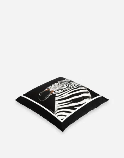 Dolce & Gabbana Duchesse Cotton Cushion Medium Multicolor Unisex Onesize In Multicolor