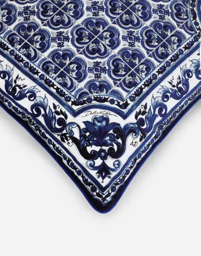 Dolce & Gabbana Velvet Cushion Medium Multicolor Unisex Onesize In Multicolor