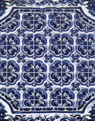 Dolce & Gabbana Velvet Cushion Medium Multicolor Unisex Onesize In Multicolor