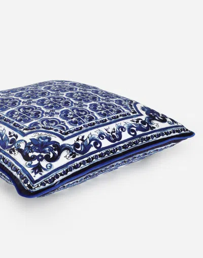 Dolce & Gabbana Velvet Cushion Medium Multicolor Unisex Onesize In Multicolor