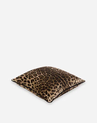 Dolce & Gabbana Velvet Cushion Medium In Multicolor
