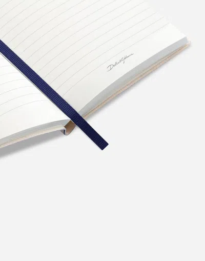 Dolce & Gabbana Small Ruled Notebook Textile Cover Multicolor Unisex Onesize In Multicolor