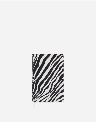 Dolce & Gabbana Small Ruled Notebook Leather Cover Multicolor Unisex Onesize In Multicolor