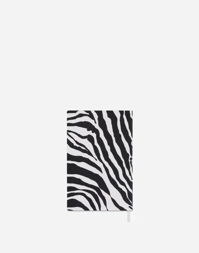Dolce & Gabbana Small Ruled Notebook Leather Cover Multicolor Unisex Onesize In Multicolor