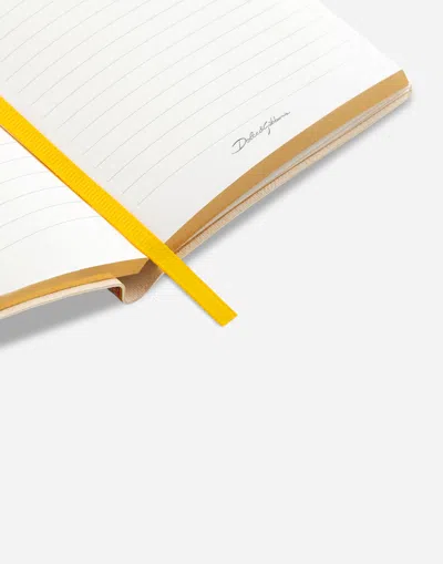 Dolce & Gabbana Small Ruled Notebook Textile Cover Multicolor Unisex Onesize In Multicolor