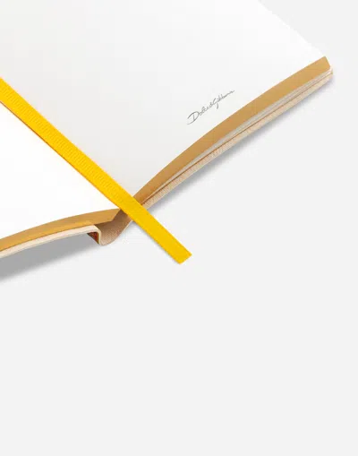 Dolce & Gabbana Small Ruled Notebook Textile Cover Multicolor Unisex Onesize In Multicolor