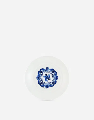 Dolce & Gabbana Set 2 Porcelain Bread Plates In Multicolor