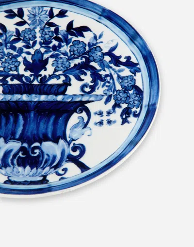 Dolce & Gabbana Set 2 Porcelain Bread Plates In Multicolor