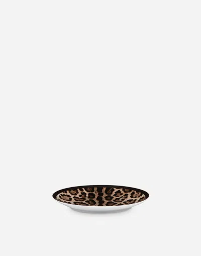 Dolce & Gabbana Set 2 Porcelain Bread Plates Multicolor Unisex Onesize In Multicolor
