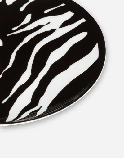 Dolce & Gabbana Set 2 Porcelain Bread Plates Multicolor Unisex Onesize In Multicolor